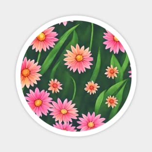 Pink Daisies Magnet